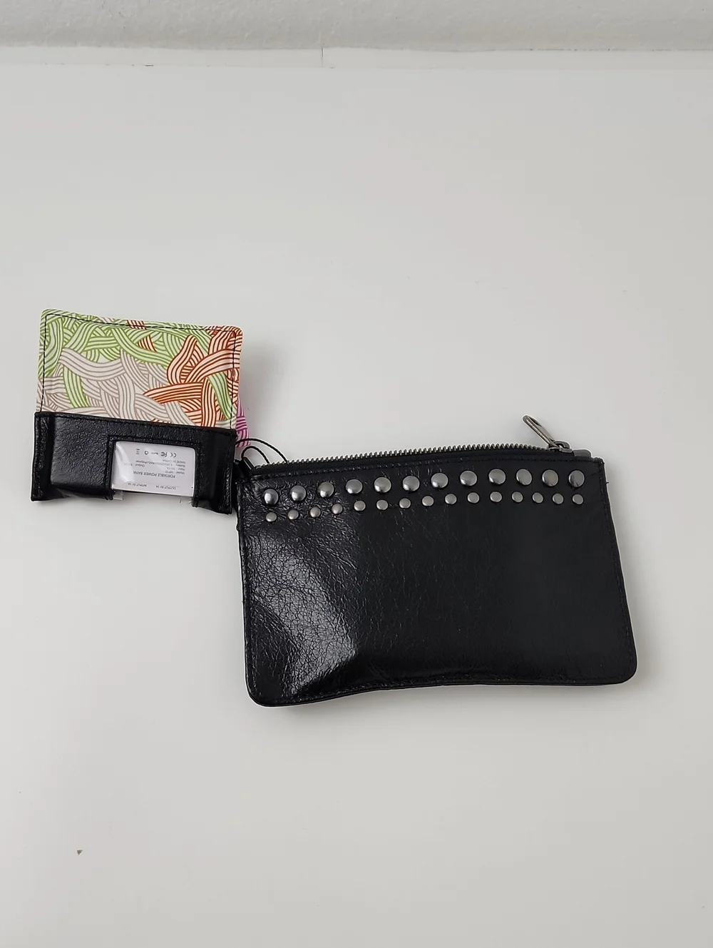 The Sak Portable Power Bank Studded Wristlet Leather Black